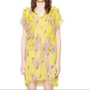 Zadig & Voltaire Rival Blossom Dress in Lemon Sz S NWOT